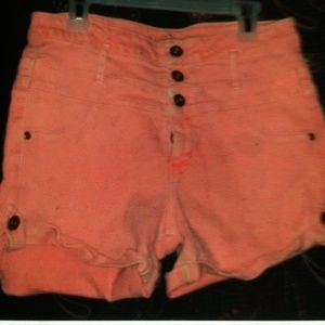 Peach shorts stretchy