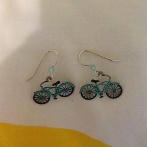 Adorable bike earrings!