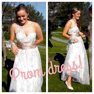 White Prom Dress Size 8