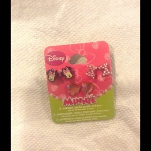 Minnie Mouse earrings NEVER BEEN WORN