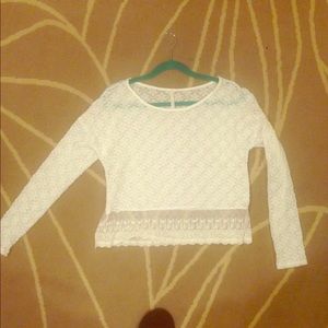 White lace top