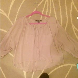 Tan/ brown sheer top