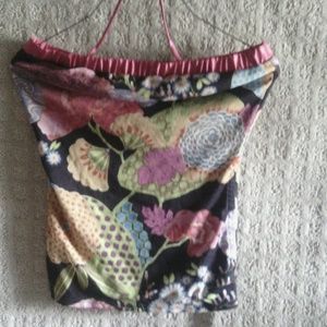 Pretty, floral, tube top by Arden B. Size S.