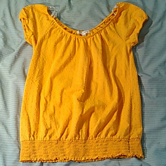 Yellow Off Shoulder Top