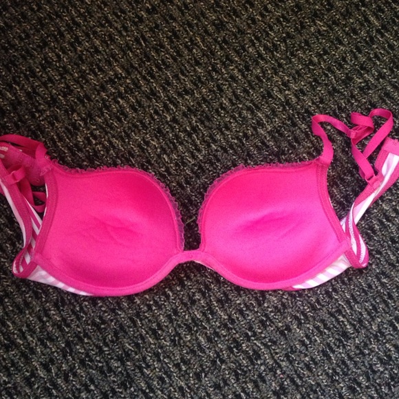 Pink striped bombshell bra - Picture 3 of 3