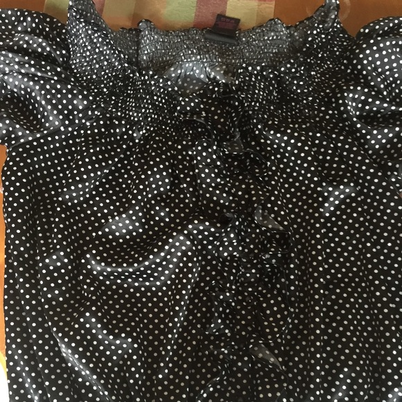 Torrid polka dot blouse