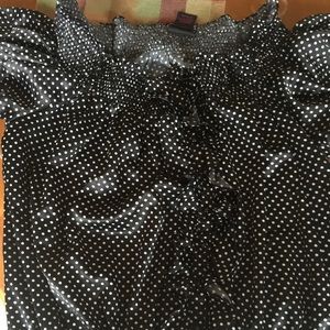 Torrid polka dot blouse