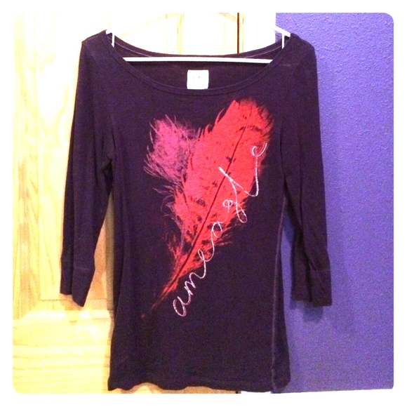 AmEagle 3/4 sleeve vintage t