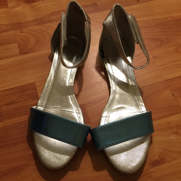 H&M Silver & Blue Sandals