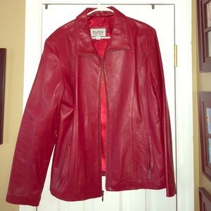 Authentic Red Wilsons Leather jacket
