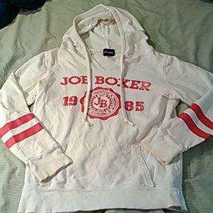 White and Pink Joe Boxer Hoodie.