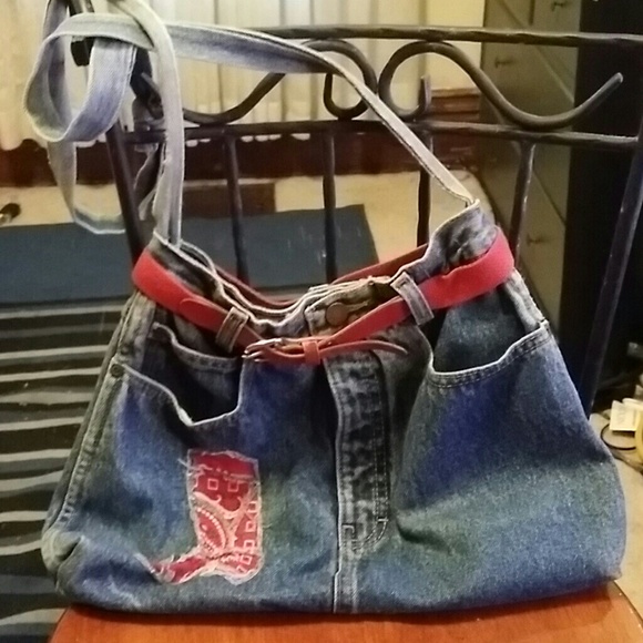 Calvin Klein Blue Jean Purse