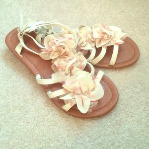 Floral sandals