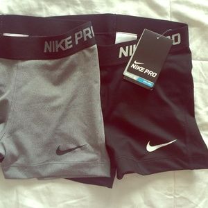 2 Nike Pro Spandex Shorts!
