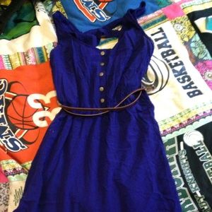 Blue cotton dress
