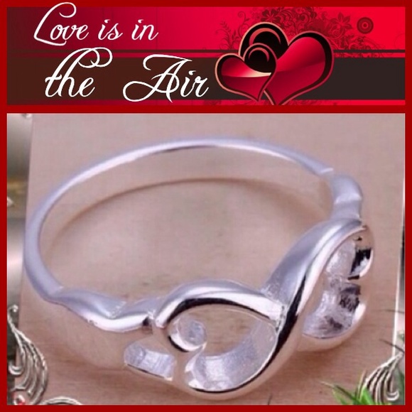 ❤️💍925 STERLING SILVER LOVE INFINITY RING. NEW