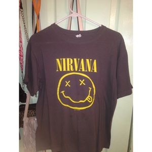 Gray nirvana t-shirt