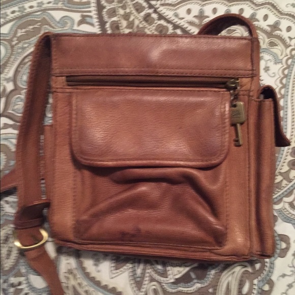Fossil leather purse