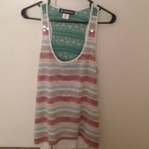 Multicolored shirt with sequins