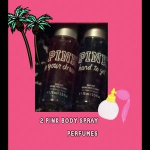 2 PINK body mists