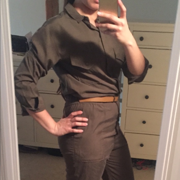 Olive jumpsuit