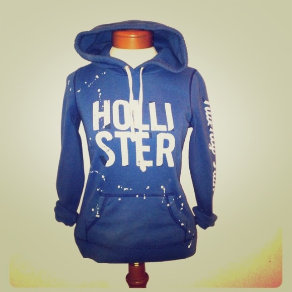 Blue hollister hoodie
