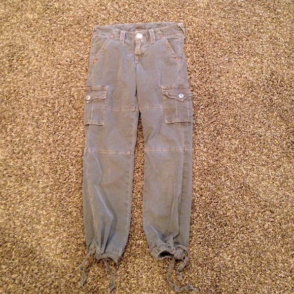 True religion army green jean joggers