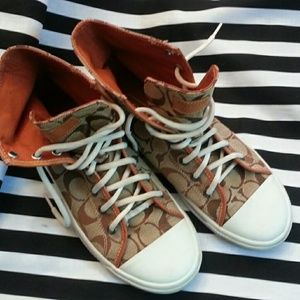 Coach Bianca high top athletic shoes 8.5