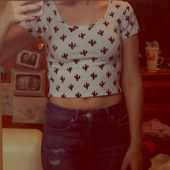 Cactus crop top