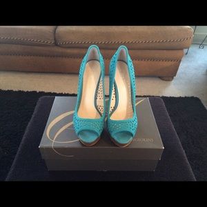 Enzo Angiolini (Easully) peep toe pumps.