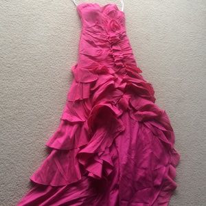 Pink David's Bridal Dress. Worn once!