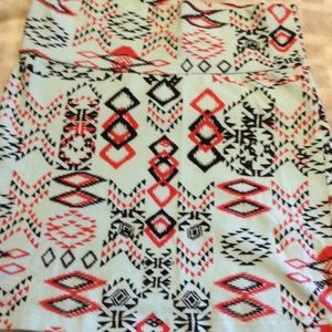 Tribal print pencil skirt
