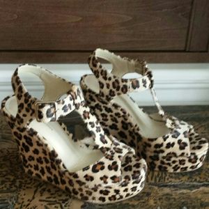 INC Leopard Sexy Sandals