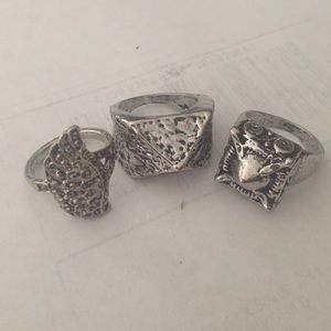 Gunmetal Rings