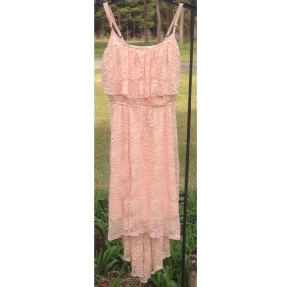 Lily Rose Dresses & Skirts - Floral Lace High-Low Dress