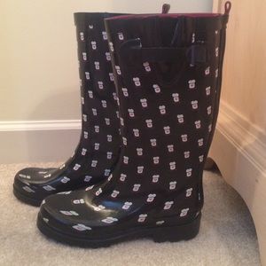 Cute penguin rain boots