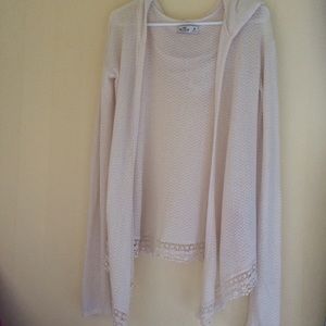 Crochet Hooded Cardigan
