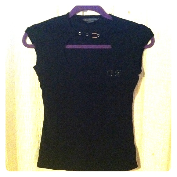 Armani Exchange key hole top