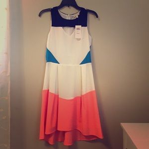 Color block cutout GB dress