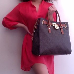 Michael Kors Hamilton Large Logo Tote