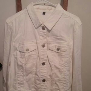 AE White Denim Jacket
