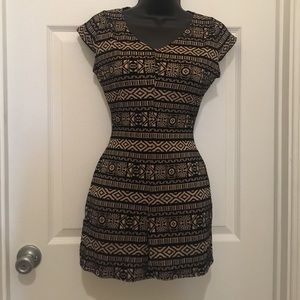 Aztec print romper