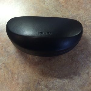 Black Prada sunglasses case