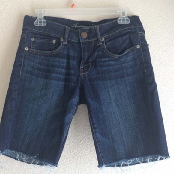 AE denim shorts