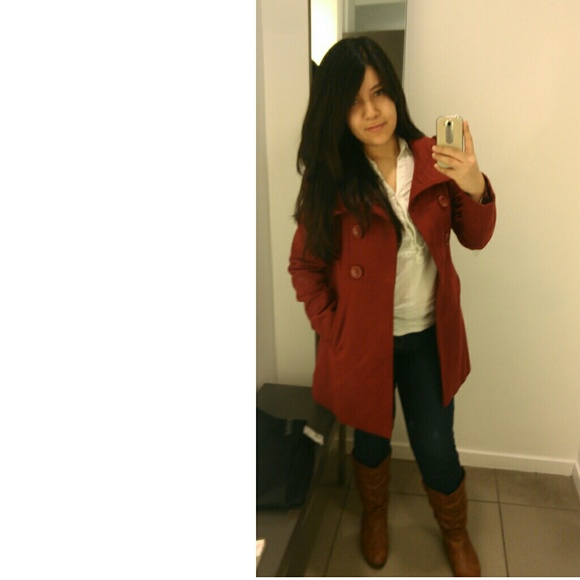 Forever 21 Red Peacoat