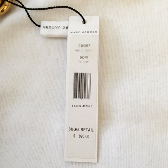 NEW Marc Jacobs The XL Quilted Shoulder Bag Yellow - Picture 2 of 3