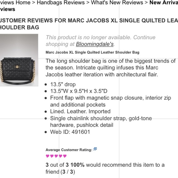 NEW Marc Jacobs The XL Quilted Shoulder Bag Yellow - Picture 3 of 3