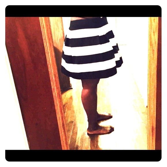 Black and white skirt