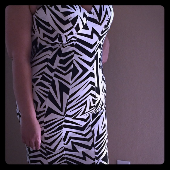 Zebra print fitted dresse