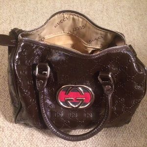 Small faux Gucci speedy